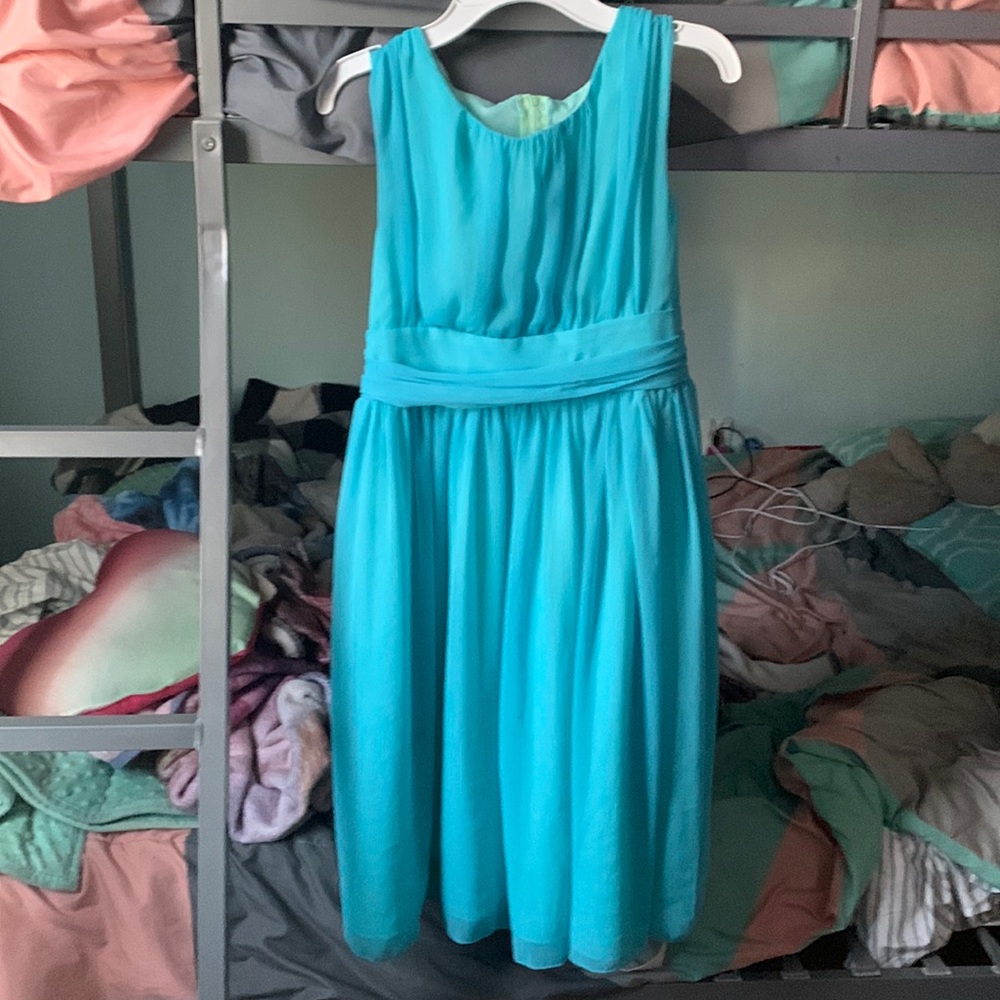 Blue kids formal dress